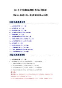 挑战04 单选题（功、能与简单机械综合53题）（含答案） 备战2025年中考物理真题《压轴挑战》分类汇编（全国通用）