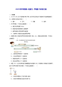 2025年中考物理一轮复习：声现象 考点练习题（含答案解析）