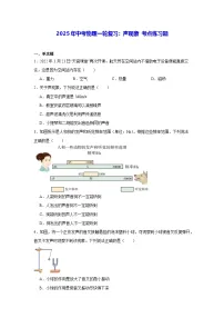 2025年中考物理一轮复习：声现象 考点练习题（含答案解析）