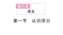 初中物理沪科版（2024）八年级全册（2024）认识浮力作业ppt课件