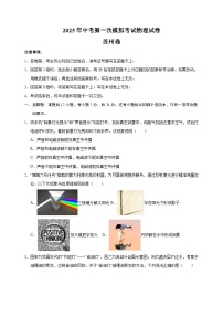 苏州卷-2025年中考第一次模拟考试物理试卷（含答案解析）