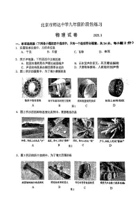 2025北京师达中学初三(下)3月月考物理试卷