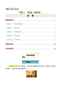 2025年中考物理复习专题复习专题02 光现象（练习）（解析版）