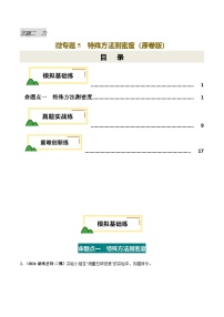 2025年中考物理复习力学专题复习专题5  特殊方法测密度（练习）（原卷版）