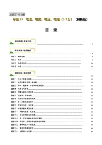 2025年中考物理复习专题复习专题15 电流、电路、电压、电阻（讲义）（解析版）