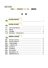 2025年中考物理复习专题复习专题16  欧姆定律（讲义）（解析版）