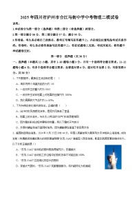 2025年四川省泸州市合江县马街中学校中考二模物理试题