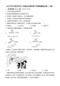 2025年江苏省苏州市工业园区星湾学校中考一模物理试题（原卷版+解析版）