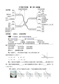 2025年中考物理复习学案  第三讲 光现象