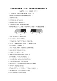 2024-2025学年人教版（2024）八年级下册++期中考试模拟卷A卷物理试卷（解析版）
