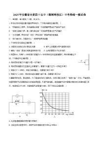 2025年安徽省合肥四十五中（橡树湾校区）中考物理一模试卷【含答案】