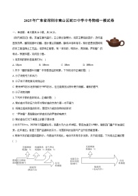 2025年广东省深圳市南山区蛇口中学中考物理一模试卷-普通用卷【含答案】