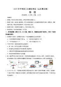 2025年中考第二次模拟考试卷：物理（山东青岛卷）（考试版）