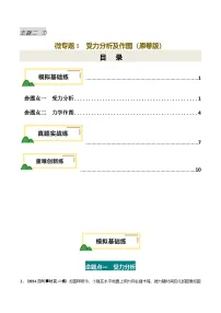 力学微专题1 受力分析及作图（练习）-2025年中考物理一轮复习讲义（含练习及答案）