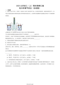 2025北京初三（上）期末真题物理汇编：电功率章节综合（实验题）