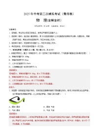 2025年中考第二次模拟考试卷：物理（青海卷）（解析版）
