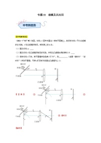 备战2025年中考物理真题分类汇编(全国通用)专题03透镜及其应用(第02期)(学生版+解析)