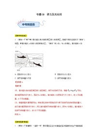 备战2025年中考物理真题分类汇编(全国通用)专题09浮力及其应用(第02期)(学生版+解析)