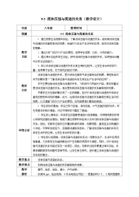 人教版（2024）八年级下册（2024）流体压强与流速的关系一等奖教案