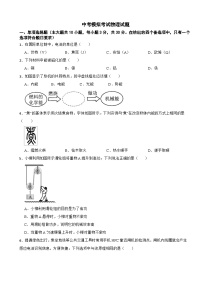 2025年广西柳州市中考模拟考试物理试题附答案