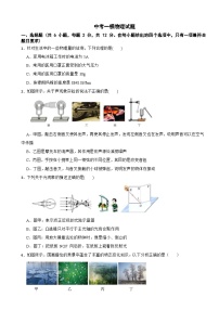 广东省深圳市2025年中考一模物理试题附答案