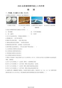 2025北京清华附中初二3月月考物理（教师版）试卷