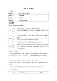 专题01 声现象 知识精讲（含答案）2025年中考物理一轮复习重难题型精讲精练（全国通用）[完整版]
