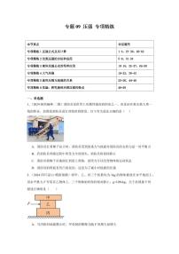 专题09 压强 专项精练（含答案）2025年中考物理一轮复习重难题型精讲精练（全国通用）[完整版]
