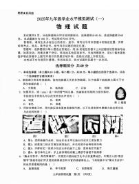 2025年济南市历城区初三一模物理试题及其答案