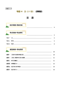 2025年中考物理一轮培优讲练 专题08 力 （讲义）（原卷版）
