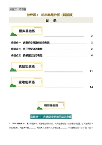 2025年中考物理电学微专题3  动态电路分析（练习）（解析版）
