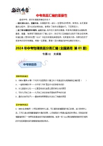 专题02  光现象（第01期）-【真题汇编】2024年中考物理真题分类汇编（全国通用）