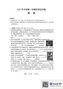 2025年河南省濮阳市部分学校中考一模物理试题（中考模拟）