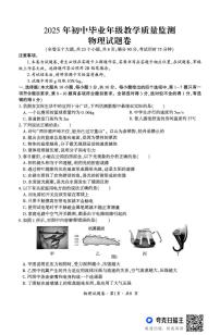 2025年云南省曲靖市麒麟区中考一模物理试题（中考模拟）