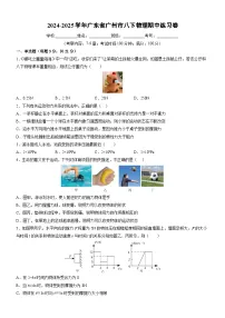 广东省广州市2024-2025学年八年级下学期期中练习卷物理（解析版）