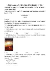 2025年天津市河北区中考一模物理试题（中考模拟）