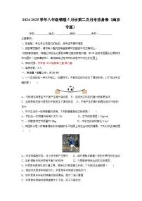 江苏省南京市2024-2025学年八年级下学期5月份第二次月考练习卷物理试卷（解析版）