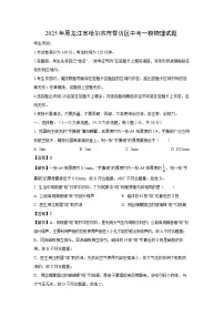2025年黑龙江省哈尔滨市香坊区中考一模[中考模拟]物理试卷（解析版）