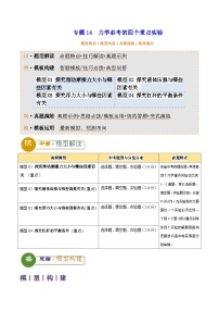 2025年中考物理答题技巧与模式(通用版)专题14力学必考的四个重点实验(学生版+解析)特训