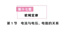 初中物理人教版（2024）九年级全册（2024）第1节 电流与电压、电阻的关系作业课件ppt