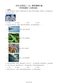 2025北京初二（上）期末真题物理汇编：升华和凝华（北师大版）