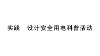 物理九年级全册（2024）实践 设计安全用电科普活动作业ppt课件