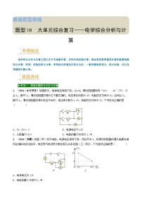 题型08 大单元综合复习——电学综合分析与计算-备战2025年中考物理真题题源解密（全国通用）（原卷版）