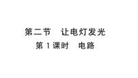 初中物理沪科版（2024）九年级全册（2024）第二节 让电灯发光作业ppt课件