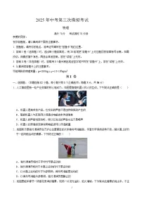 2025 年湖北省武汉市中考第三次模拟考试物理试卷