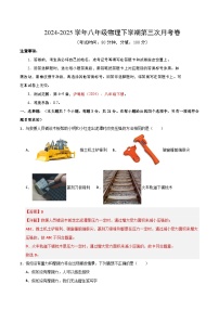 八年级物理第三次月考卷【广东省卷专用，沪粤版（2024）第6~9章】-2024-2025学年初中下学期第三次月考