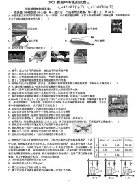 2025物理中考模拟卷三