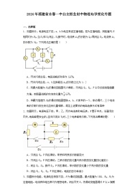 2024年福建省永春一中自主招生初中物理电学专题试卷(含答案与解析)