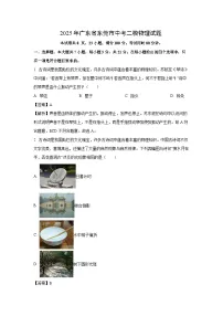 2025年广东省东莞市中考二模物理试题（解析版）