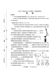 2025年河南省焦作市中考二模物理试题（中考模拟）